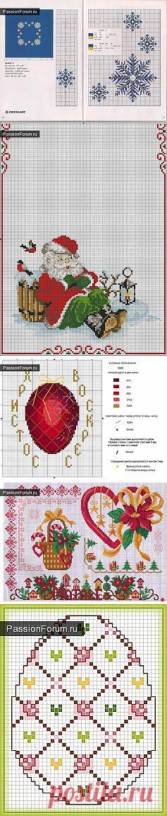 УЗОРЫ ДЛЯ СКАТЕРТЕЙ И САЛФЕТОК. ЧАСТЬ 13 / Вышивка крестиком