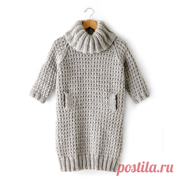 Bernat Slouchy Sweater Dress, XS/S | Yarnspirations