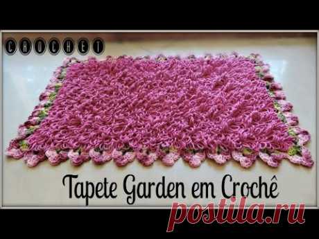 TAPETE GARDEN EM CROCHÊ (PONTO ARGOLA)/DIANE GONÇALVES