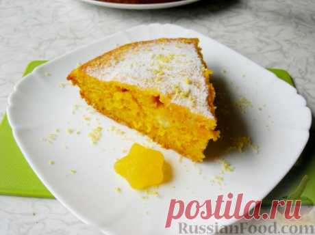 Рецепт: Тыквенный пирог с цедрой лимона на RussianFood.com