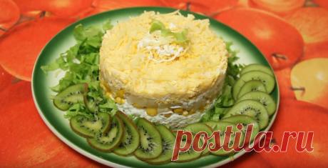 Салат с ананасом и курицей. 6 очень вкусных рецептов