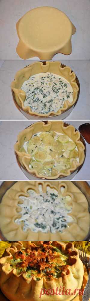 Закусочный пирог с овощами,