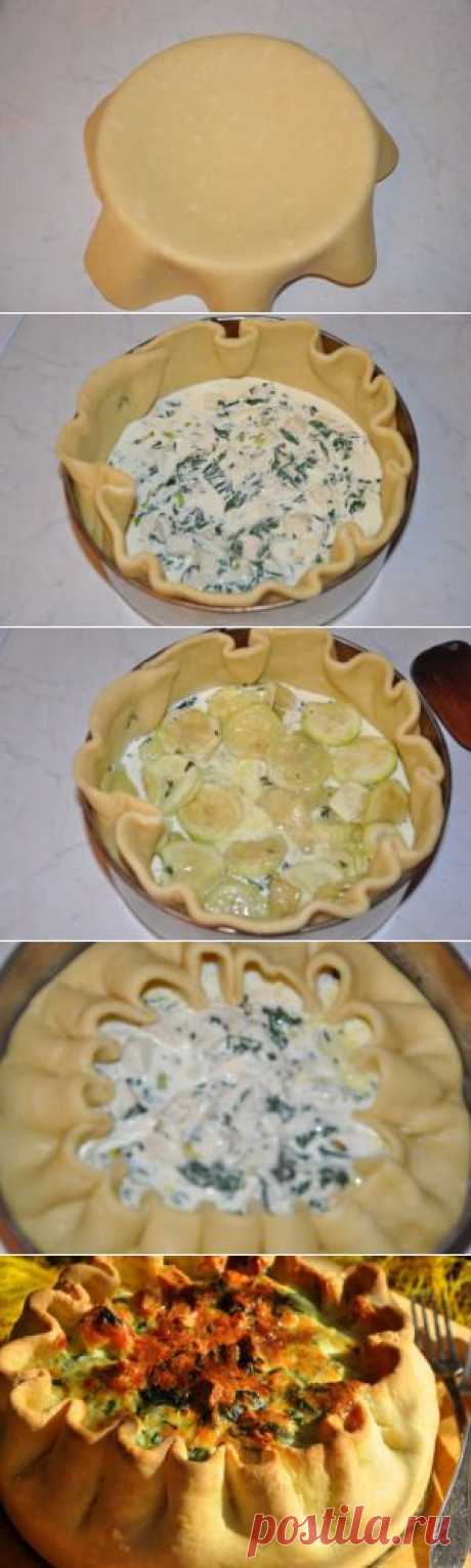 Закусочный пирог с овощами,