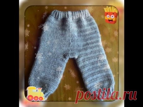 Как связать штанишки крючком - основной вариант. How to knit crochet panties - YouTube
