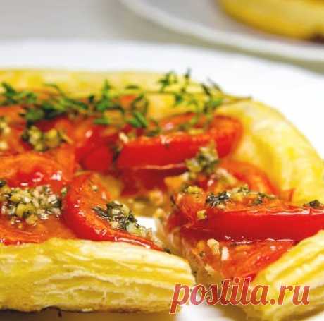 Открытый пирог с помидорами - Кулинарные заметки Алексея Онегина