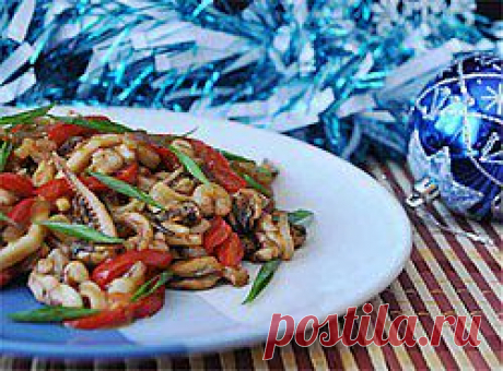 Закуска из морепродуктов в китайском стиле - кулинарный рецепт. Морепродукты