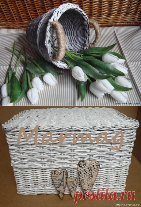 Плетение из газет. Очередная подборка идей для вдохновения