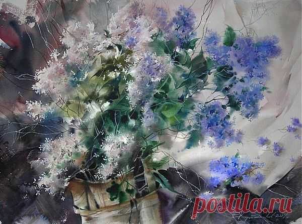 Игра света теней в акварелях Славы Коробейникова..