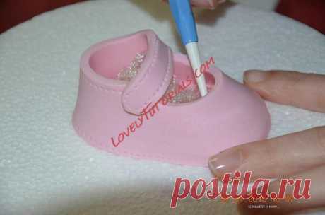 детские сандалики, пинетки, туфельки, сапожки, трафареты|gumpaste baby shoes tutorials,baby booties,templates - Страница 10 - Мастер-классы по украшению тортов Cake Decorating Tutorials (How To's) Tortas Paso a Paso