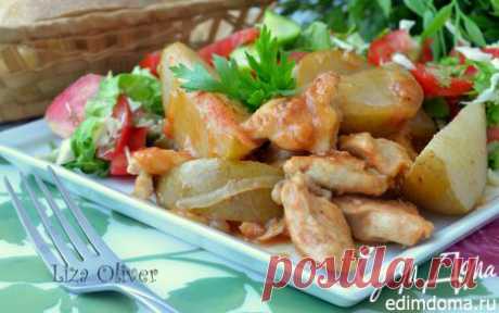 Куриное филе с грушами в винном соусе | Кулинарные рецепты от «Едим дома!»