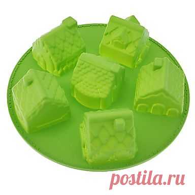 EUR € 11.47 - Дом Shaped прессформы торта силиконовые, Бесплатная доставка на все электронные новинки!
