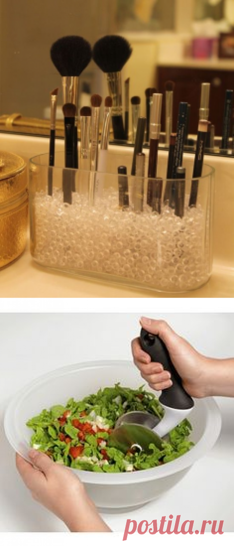 20 Awesome Upcycled Organizing Projects | Makeup tools, Vase and Marbles