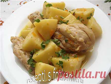 Жаркое из курицы с картошкой - пошаговый рецепт с фото.