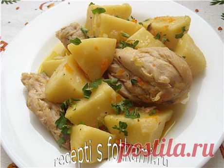 Жаркое из курицы с картошкой - пошаговый рецепт с фото.