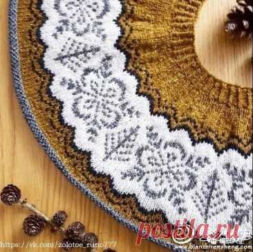 Круглая жаккардовая кокетка