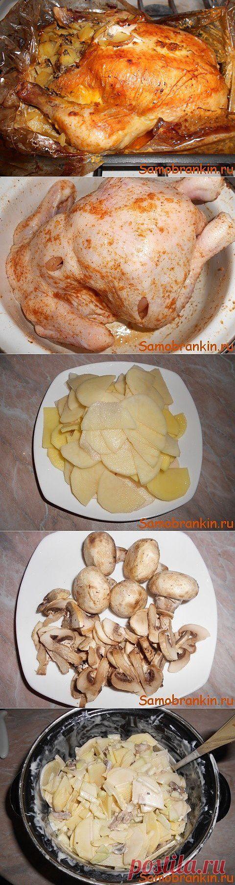 Как приготовить блюдо "фаршированная курица запеченная в «рукаве»" - рецепт, ингридиенты и фотографии | sloosh