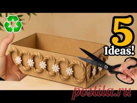 Transforming Cardboard & Jute♻️😱 5 GENIUS Recycling Ideas That Will Amaze You!