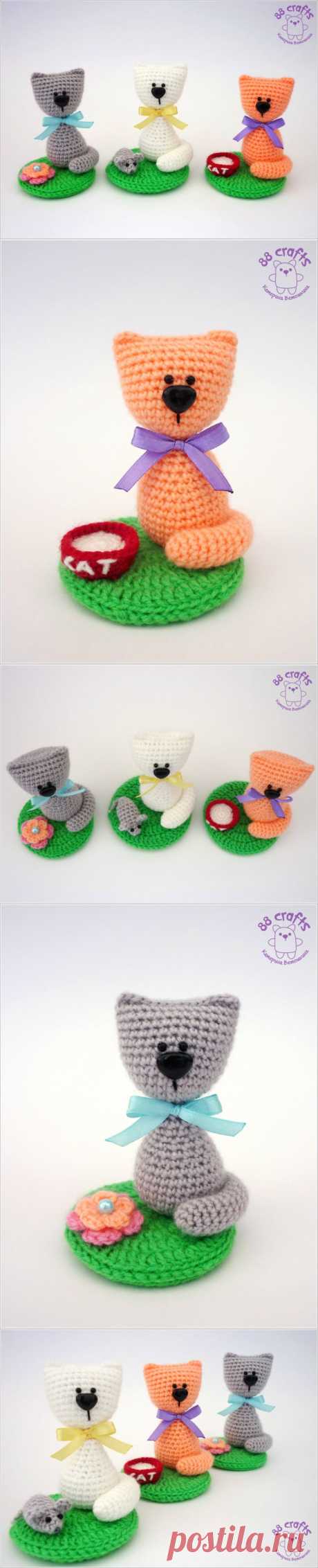 88 Crafts: Котёнок на полянке (+описание)