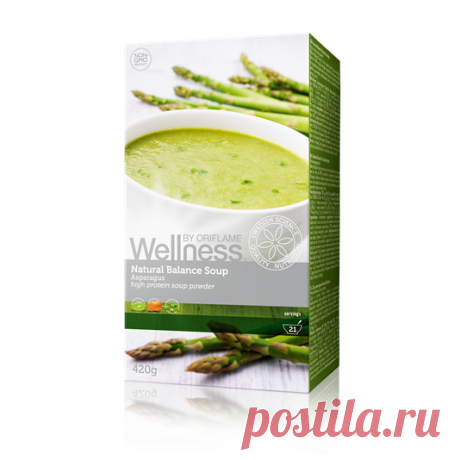 Суп «Нэчурал Баланс» - Спаржа (28584) Контроль веса – Wellness | Oriflame
100% натуральные ингредиенты.
В одной порции — всего 100 калорий!
Высокое содержание клетчатки, белка и Омега-3.
Без глютена, лактозы, искусственных красителей и консервантов.
Удобно и быстро: готовится за 1 минуту!