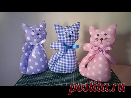 Como fazer gatinho peso de porta 😺😻