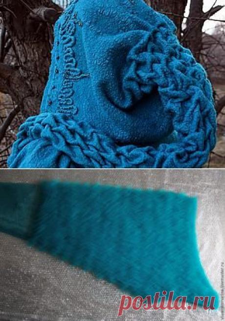 &quot;Эльфийская сказка&quot;: валяем капюшон с косами - Ярмарка Мастеров - ручная работа, handmade