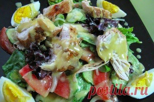 Кулинарные Рецепты: Фирменный салат с горчично-медовой заправкой