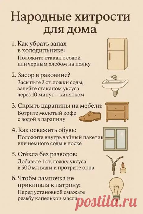 Народные хитрости для дома