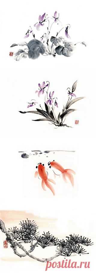 Коллекция картинок: Sumi-E