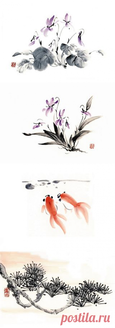 Коллекция картинок: Sumi-E