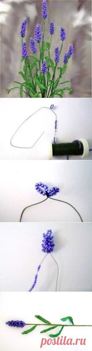Lavender beaded, flowers beaded scheme free | Все о рукоделии: схемы, мастер классы, идеи на сайте labhousehold.com