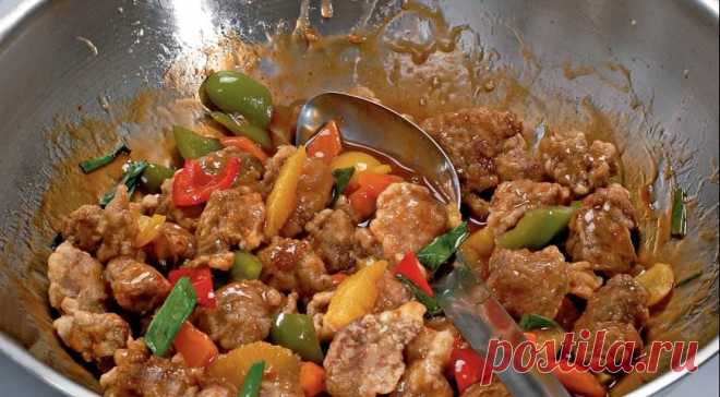 Свинина в кисло-сладком соусе. Пошаговый рецепт с фото на Gastronom.ru