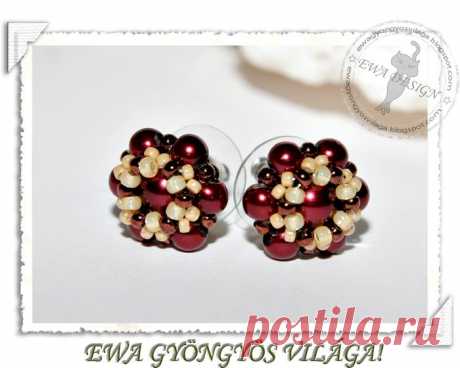 Сережки к кулону с &quot;жемчугом&quot; или кулону &quot;Орден&quot;