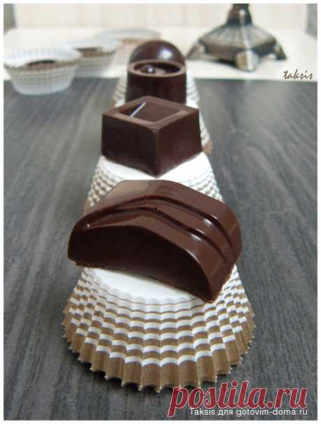 Шоколадные конфеты с апельсиновыми цукатами • Сладости