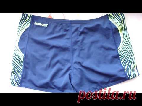 Плавки-боксеры SPEEDO (Синие с салатными полосками) 600грн