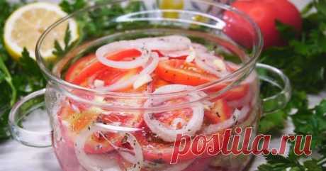 Ну очень вкусная закуска из помидоров и лука - Сабрина Сегодня у нас очень вкусная закуска из помидоров и лука. Получается в меру острой, соленой и пикантной. Подходит к любым мясным блюдам. Если выезжаете на природу, можете смело брать с собой. Вкусная закуска из помидоров и лука Можно приготовить и держать в холодильнике, так как чем дольше стоит, тем вкуснее она становится. Вкусная закуска: продукты […]