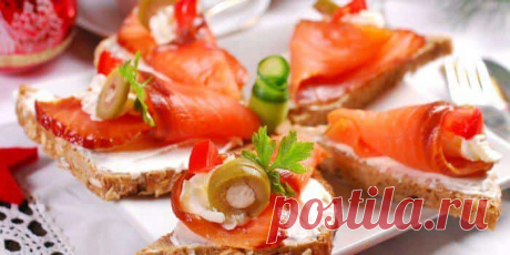 Вкусные закуски к праздничному столу: салаты, канапе, необычные бутерброды
