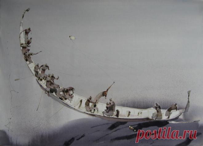 Александр Шумцов или Аруш Воцмуш.Акварель.