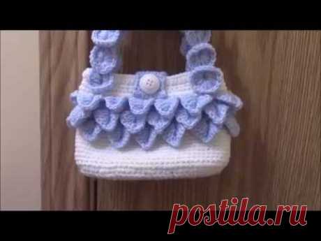 How to crochet crocodile stitch handbag.