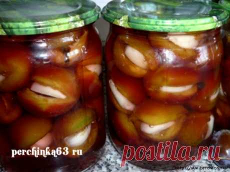 Обалденные *Маринованные сливы с чесноком*