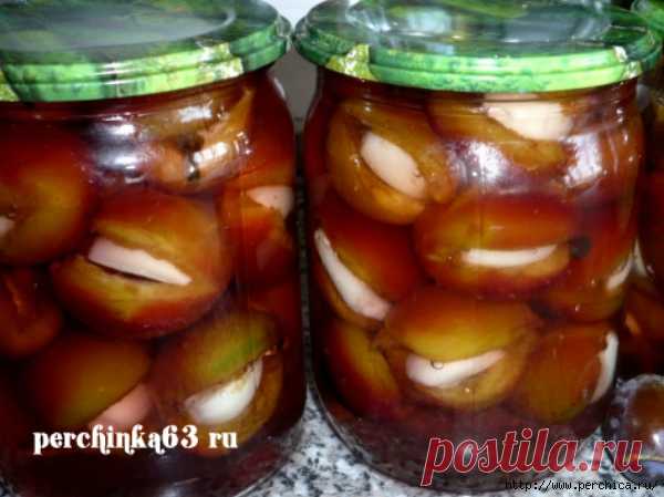 Обалденные *Маринованные сливы с чесноком*