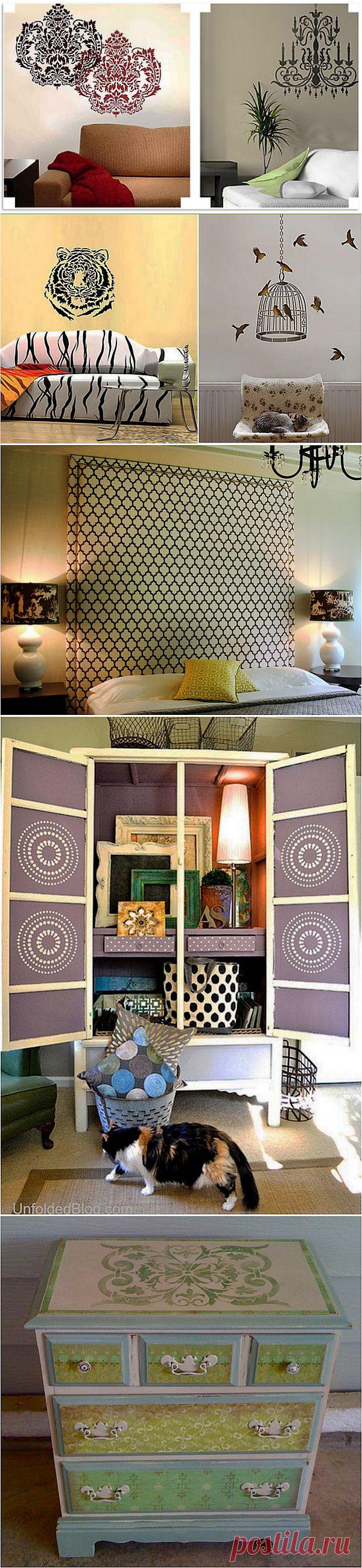 Сказочные трафареты для декора дома