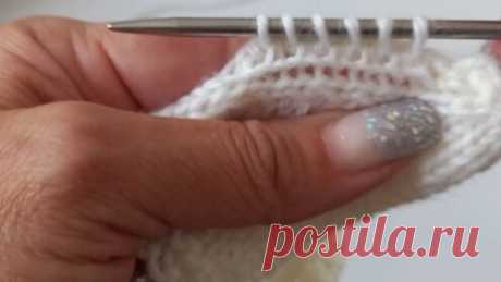 Немецкий набор петель спицами | Вераша | Вязание | Дзен