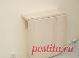 Как сделать складной маленький столик для маленькой кухни.