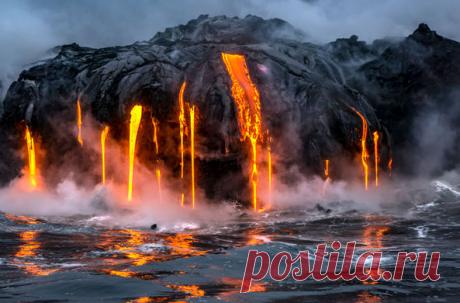Мощное извержение покрывает лавой и пеплом целые территории, уничтожая все живое. Но исследования показали, что люди не только переживали их, но и процветали после