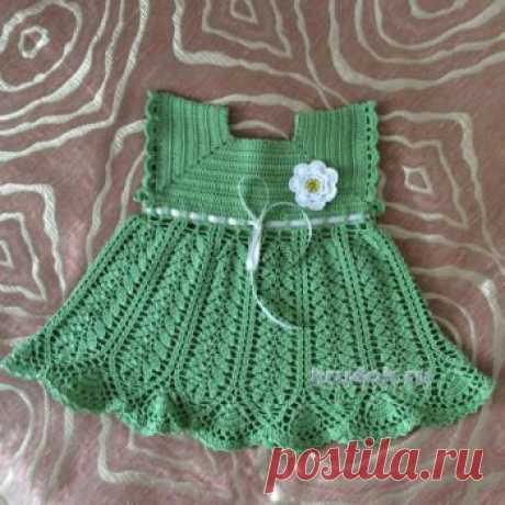 Детское платье крючком. Более 300 схем вязания платьев для детей