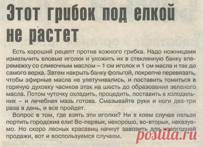 Хвоя от кожного грибка