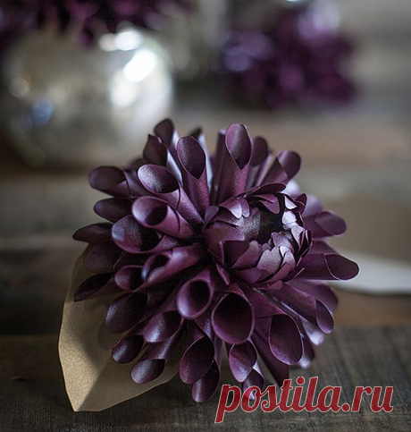 Цветы из бумаги. ГЕОРГИНЫ. Шаблоны для распечатки.