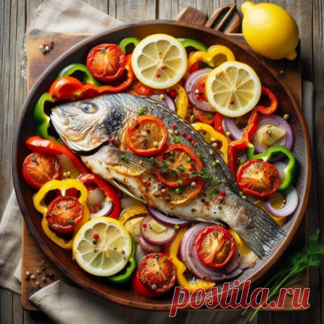Запеченная тилапия под овощами&amp;#x1f41f; — Пошаговый рецепт приготовления 2024 | Простые и вкусные домашние рецепты