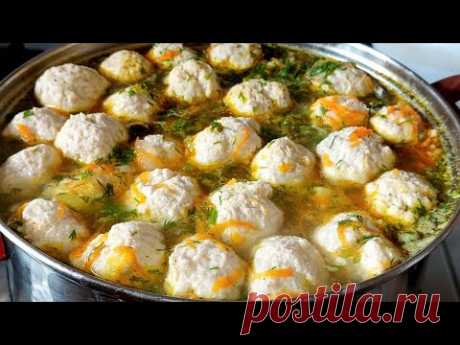 Суп с фрикадельками/Самый простой, вкусный и быстрый в приготовлении/Всего 30 минут и суп готов!
