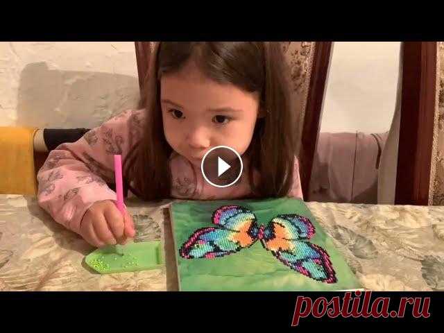 Декабрь 2021. Перед новым годом. г. Шу, Казахстан Алмазная мозаика из светофора Алмазная мозаика Алмазная вышивки Алмазная вышивка процесс Ребенок соб...